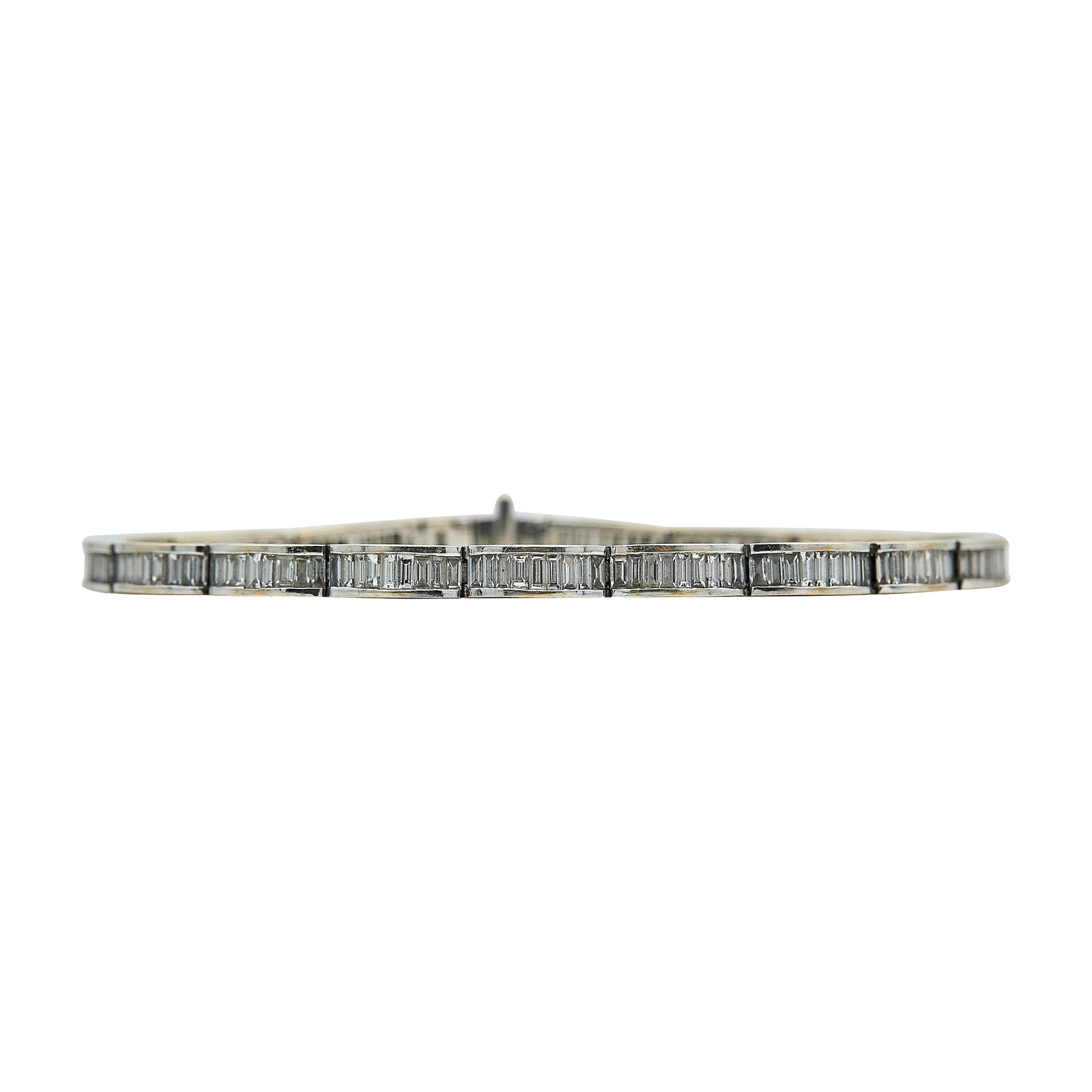 18K White Gold and Diamond Link Bracelet (1 of 3)