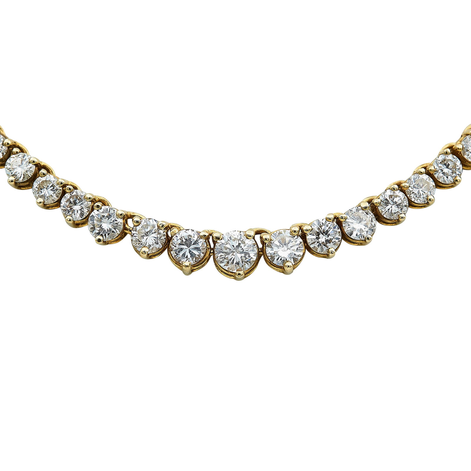 14K Yellow Gold and Diamond Necklace (1 of 5)