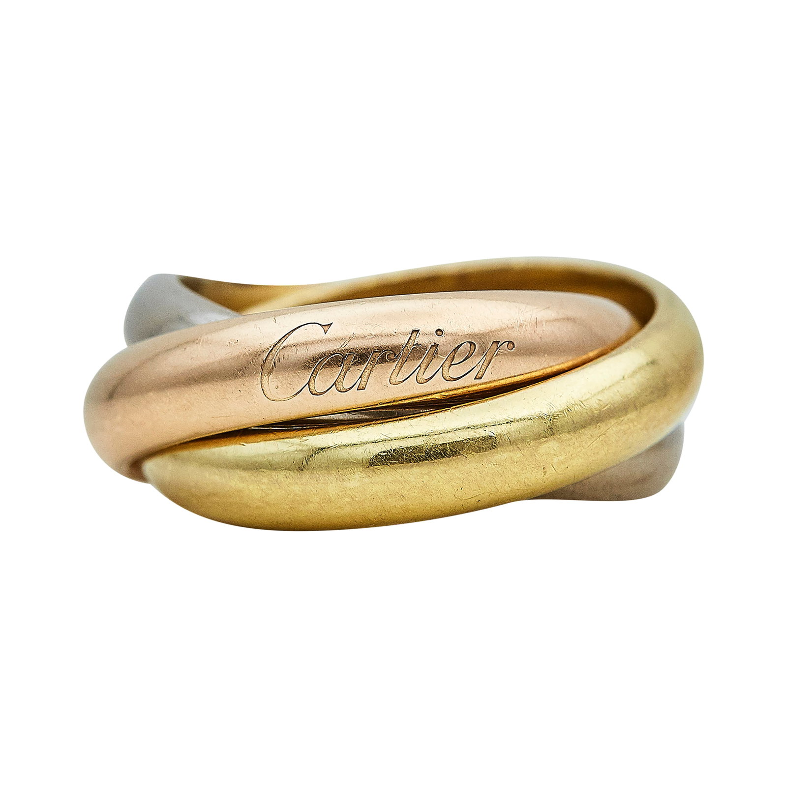Cartier Trinity 18K Tri-Color Gold Large Model Ring (1 of 6)