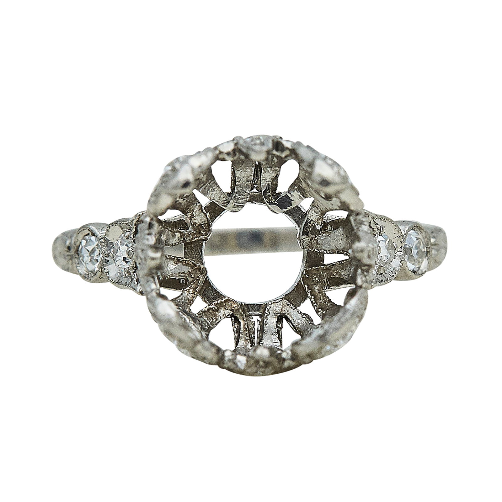 Platinum and Diamond Ring Setting (1 of 4)