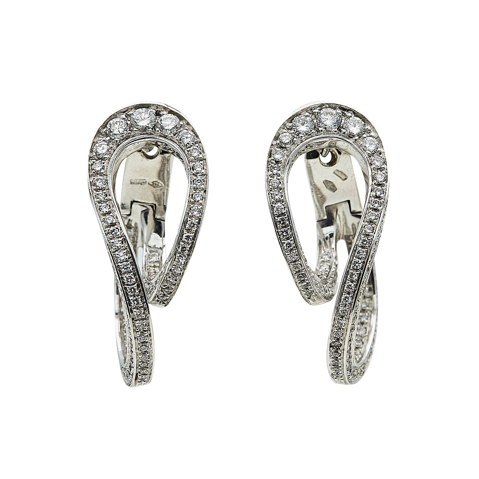 Zydo 18K White Gold and Diamond Earrings (1 of 4)