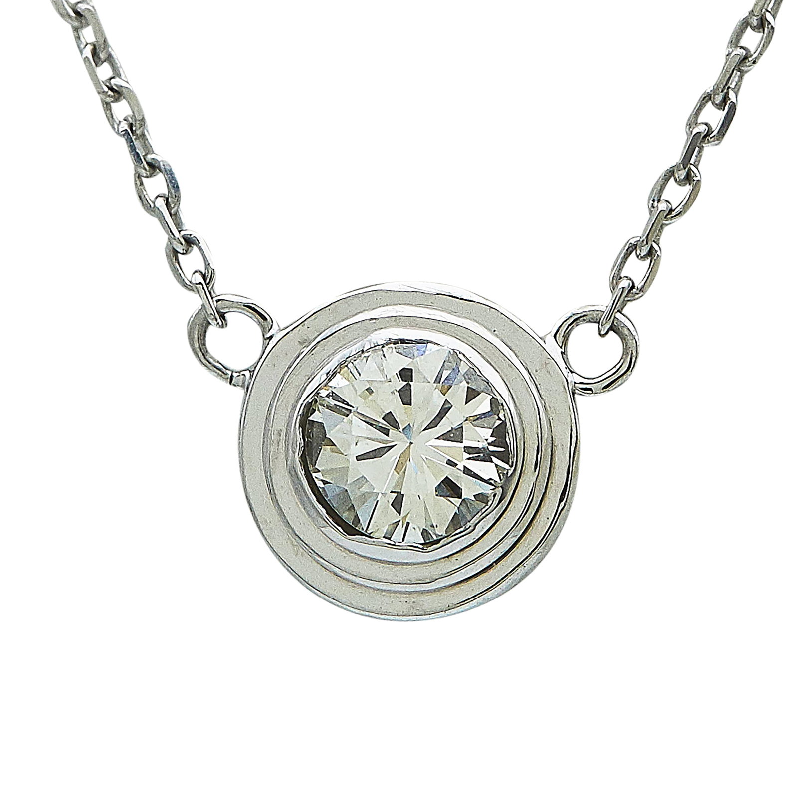14K White Gold and Diamond Pendant Necklace (1 of 4)