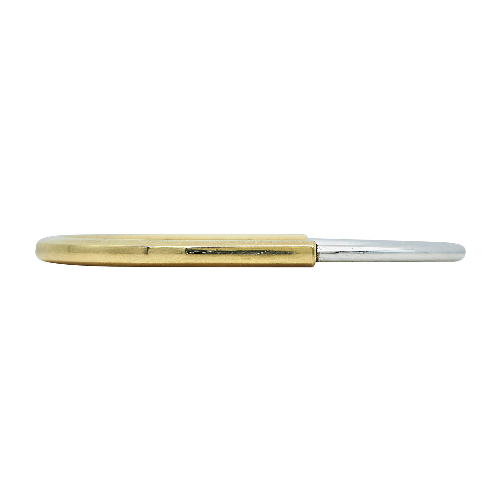 Tiffany & Co. Tiffany Lock 18K Yellow and White Gold Bracelet: BRAND: Tiffany & Co.; COLLECTION: Tiffany Lock; METAL: 18K Yellow Gold/White Gold; STAMPED: © Tiffany & Co., Au750, FRANCE, serial number, hallmarks; CONDITION: Pre-owned, Very Good; ITEM WEIGHT (GRA