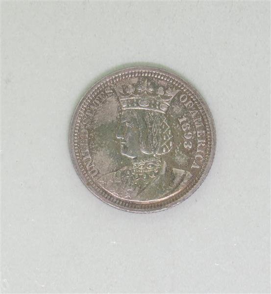 1893 Isabella Commemorative Quarter Dollar US Coin: 1893 Isabella Commemorative Quarter Dollar US Coin