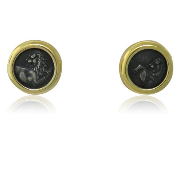 Bvlgari Bulgari 18k Gold Ancient Coin Earrings: Earrings are 15.8mm in diameter. Marked Tracia-Chersontes,4th cent B.C,Bvlgari,made in Italy,750. Backs are not original . weight - 15.3g Backs are not original. Come with pouch