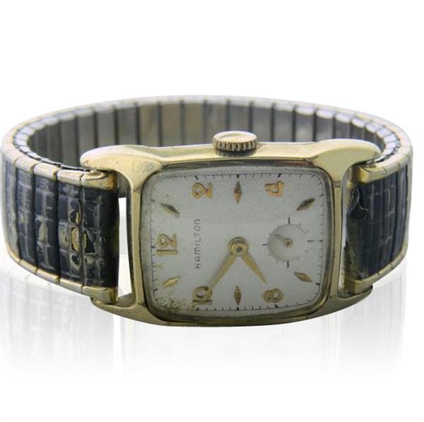 Hamilton Cranston Gold Filled Case Watch cal. 753: 10k gold filled case - 21mm excl. crown x 25mm excl. lug tips. 19 jewel movement,cal. 753, original dial. running order