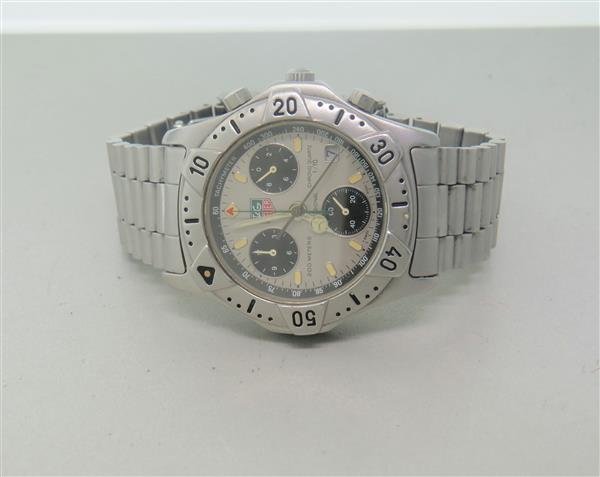 Tag Heuer Professioanal Chronograph Watch 540206: Case - 36mm in diameter. Quartz - not running. Dial with luminous markers/hands,3 reg chronograph,date at 4 o'clock.