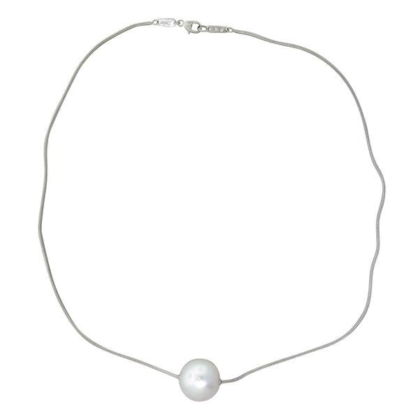 Henry Dunay Perle Utopia Platinum South Sea Pearl: Cultured South Sea Pearl - 14.3mm in diameter. Necklace is 16" Long, Marked 950 PT Perle Utopia, Dunay, Weight -12.7g