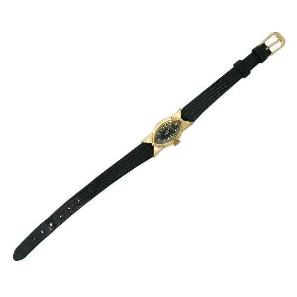 Jaeger LeCoultre Vintage 14k Gold Fancy Lugs Watch: 14k gold case - 13mm excl crown x 30mm with lugs. Manual wind movement,17 jewels - running order. Unusual fancy lugs. Movement - cal. 490/13W. Triple signed