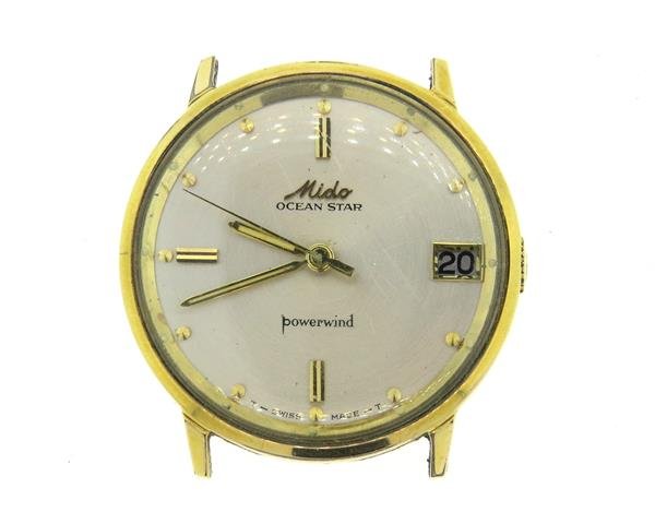 Mido Ocean Star GF Automatic Watch: Gold filled case - 32mm in diameter. Automatic movement - running order, powerwind. Date at 3 o'clock.Watches are guaranteed to be in running order, if described as such, at the time of listing on