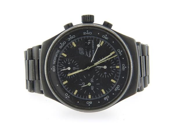 Porsche Design Day Date Automatic Watch 7176S: Case - 39mm in diameter. Automatic movement - running order. Cannot set time/date, crown is not set. 3 reg. chronograph, day and date at 3 o'clock.Watches are guaranteed to be in running order, if