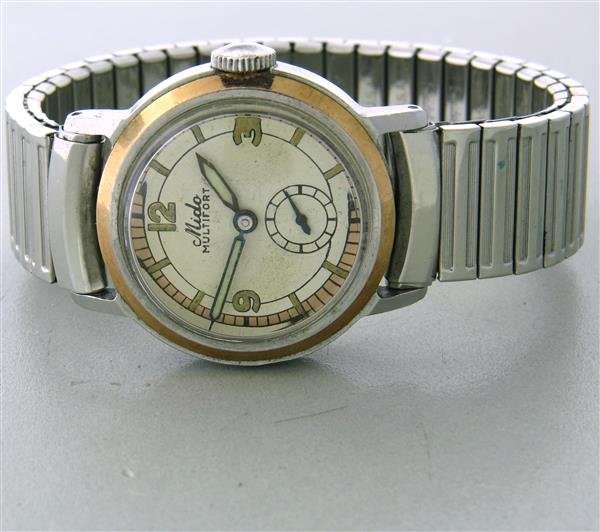 Mido Multifort Automatic Watch: Water resistant antimagnetic case - 29mm in diameter. Automatic movement - not running. Watches are guaranteed to be in running order, if described as such, at the time of listing only. Watches have n