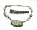 Asian Silver Gemstone Necklace Brooch Lot