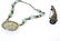 Asian Silver Gemstone Necklace Brooch Lot - 2