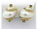 Seaman Schepps 14k Gold Shell Emerald Earrings - 2