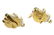 Seaman Schepps 14k Gold Shell Emerald Earrings - 5