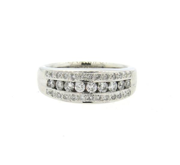 14k Gold Diamond Half Band Ring (1 of 2)