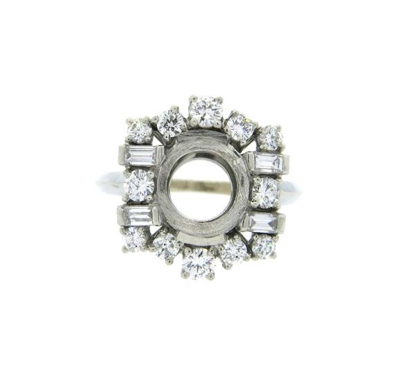 Platinum Diamond Ring Setting Mounting (1 of 2)