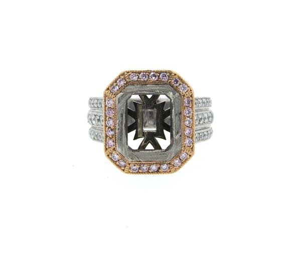Platinum 18k Gold 2.50ctw Diamond Ring Setting (1 of 4)