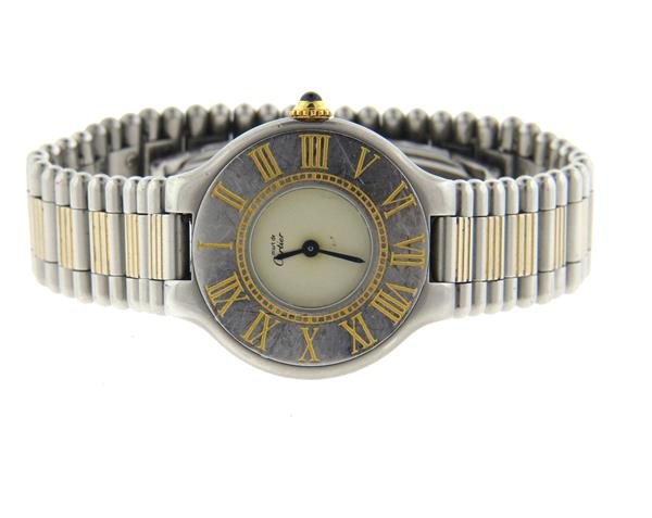 Cartier Must de Cartier Two Tone Quartz Watch (1 of 5)
