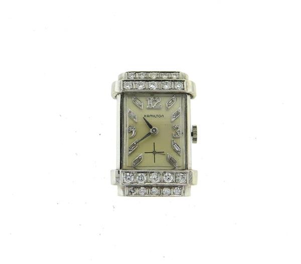 Hamilton Tophat Diamond 14k Gold Watch cal. 770 (1 of 5)