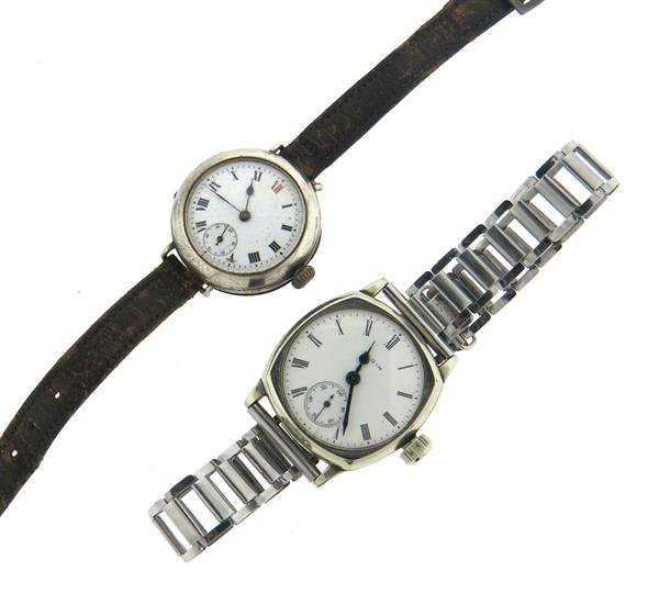 1915s Elgin English Sterling Watch Lot of 2 (1 of 4)