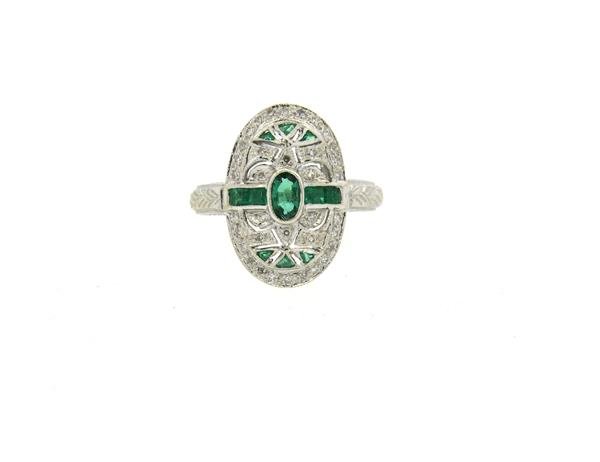 14k Gold Diamond Emerald Ring (1 of 4)