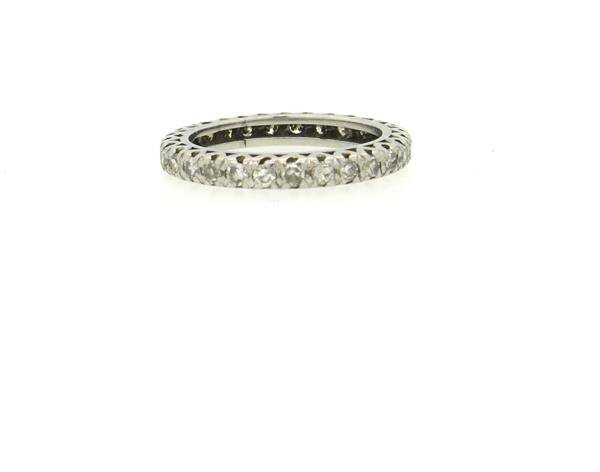 Antique Platinum Diamond Eternity Band Ring (1 of 3)