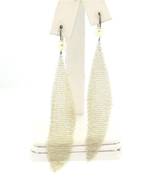 Tiffany & Co. Sterling Silver Pearl Mesh Dangle (1 of 3)