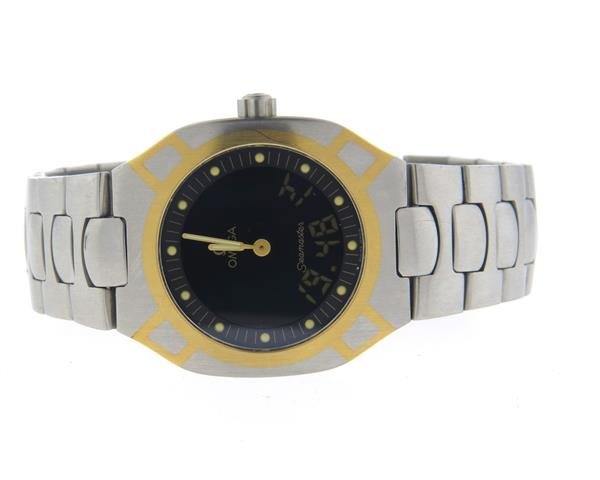Omega Seamaster 18k Gold Titanium Polaris Digital Watch (1 of 5)
