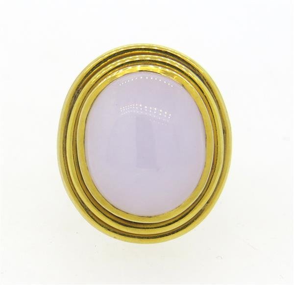 14K Gold Lavender Jade Cocktail Ring (1 of 3)
