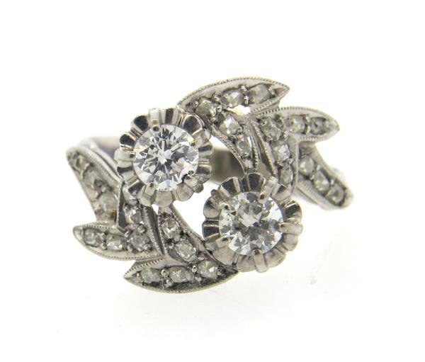 Antique Platinum Diamond Ring (1 of 3)