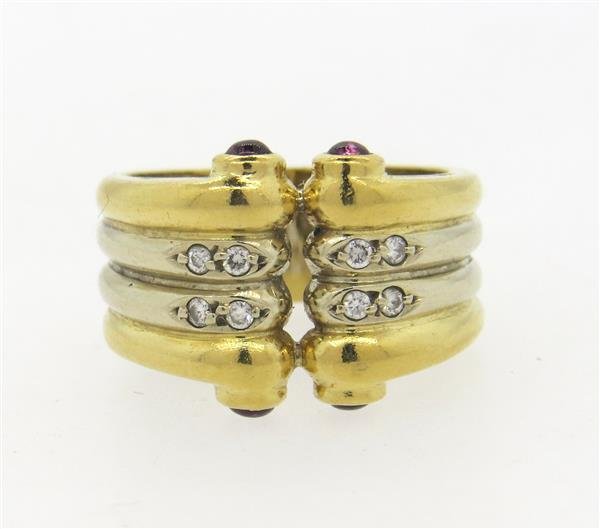 14K Gold Diamond Pink Tourmaline Ring (1 of 3)