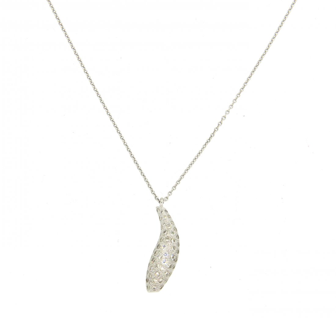 Tiffany & Co. Frank Gehry Axis Pendant Necklace 18k