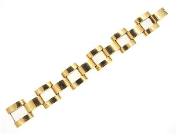 Retro 14K Gold Chunky Link Bracelet (1 of 5)