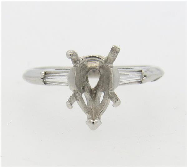 Platinum Diamond Engagement Ring Setting (1 of 3)