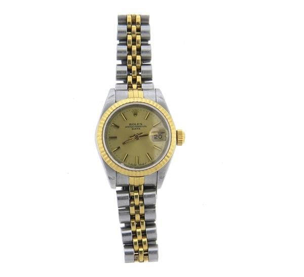 Rolex Date 18k Gold Steel Watch ref. 69173 (1 of 4)