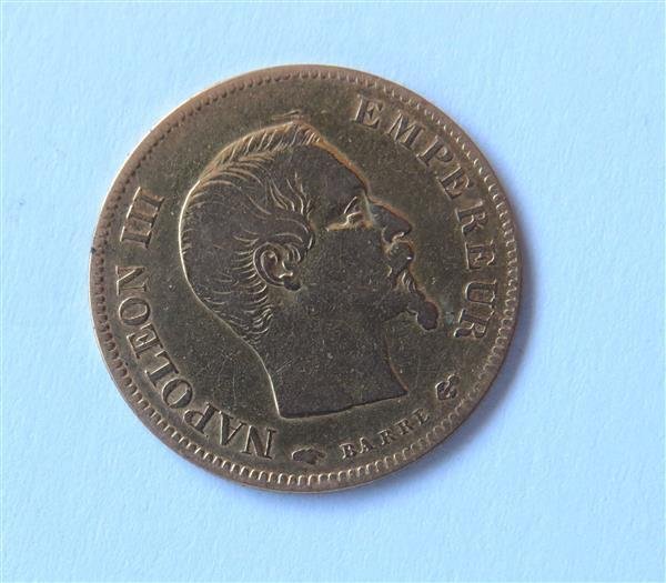 1856 A France Napoleon III 10 Ten Francs Gold Coin (1 of 2)