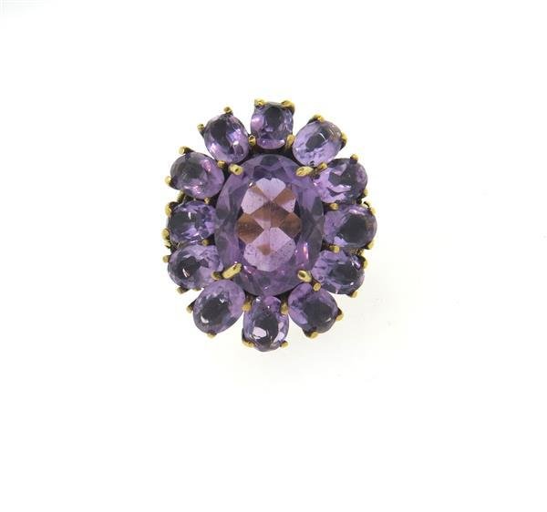 Large 14k Gold Amethyst Ring (1 of 4)