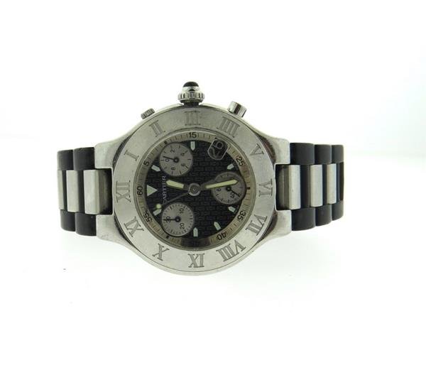 Cartier Must Chronoscaph 21 Stainless Steel Rubber (1 of 5)