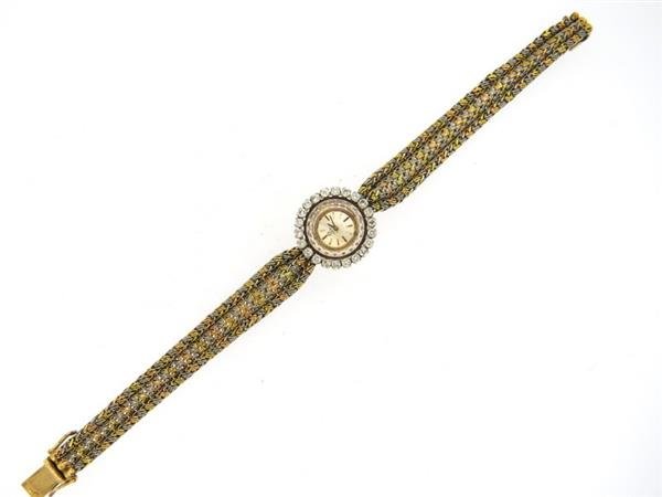 Omega 18k Gold Diamond Lady's Watch cal. 580 (1 of 6)