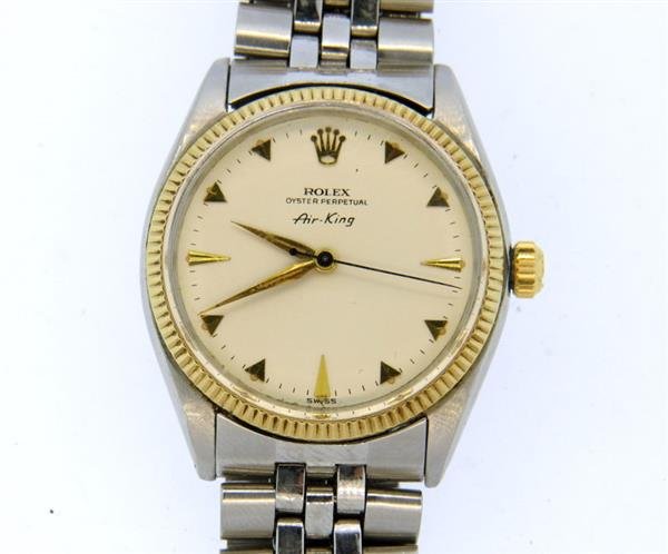Rolex Air King 14k Gold Steel Watch ref. 5501 (1 of 5)