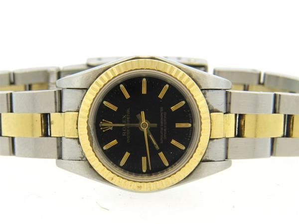 Rolex Oyster Perpetual 18k Gold Steel Watch ref 67193 (1 of 4)