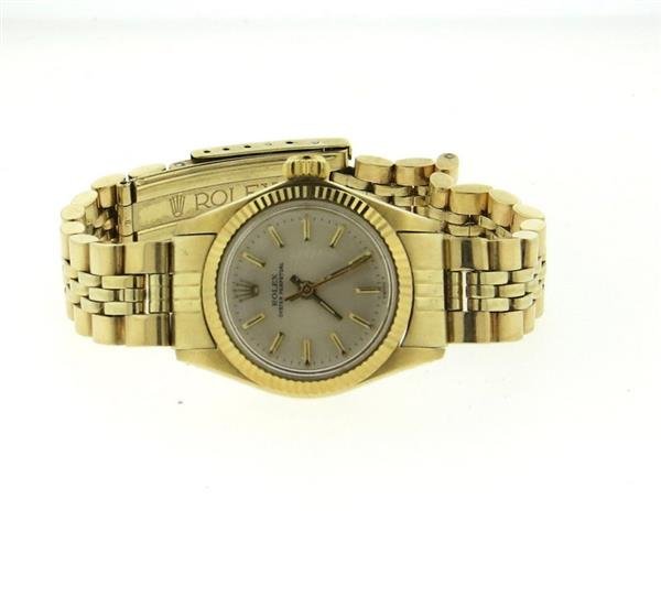 Rolex Oyster Perpetual 14k Gold Watch r. 6719 (1 of 4)