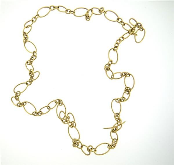 Faraone Mennella 18K Gold Oval Twisted Link Toggle (1 of 4)