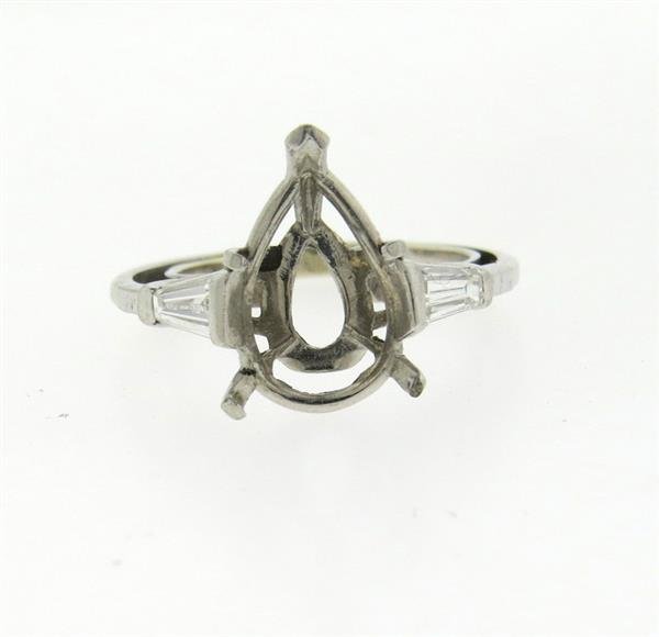 Platinum 14k Gold Diamond Engagement Ring Setting (1 of 4)