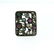 Antique 14K Gold Silver Diamond Ruby Emerald Ring