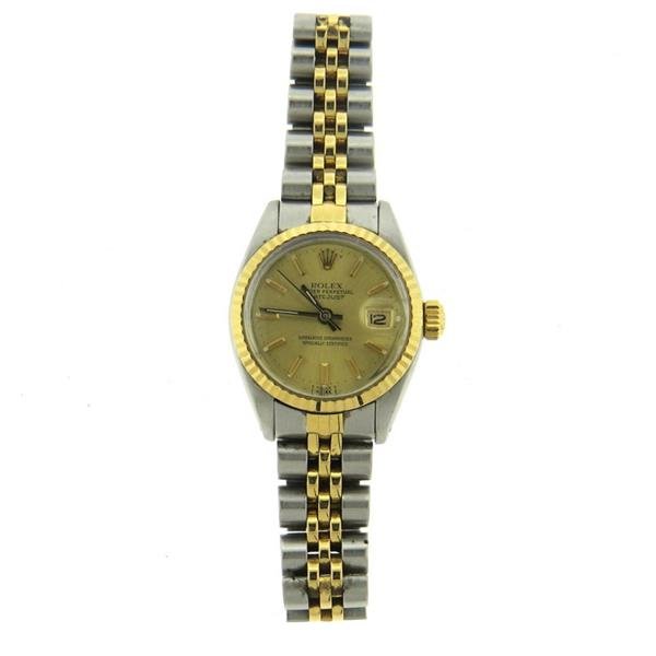Rolex Oyster Date Steel 18k Gold Watch ref. 69173 (1 of 4)