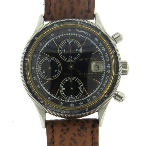 Vintage Hamilton Automatic Chronograph Steel Watch (1 of 5)