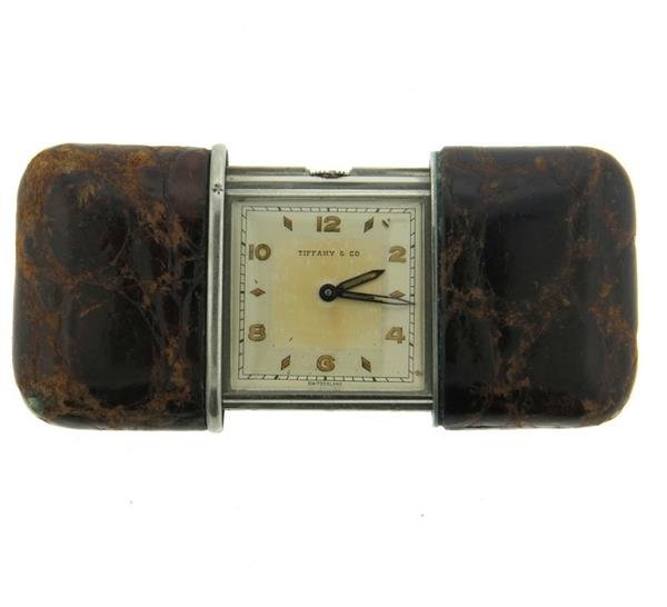Tiffany & Co Movado Stainless Steel Travel Clock (1 of 4)